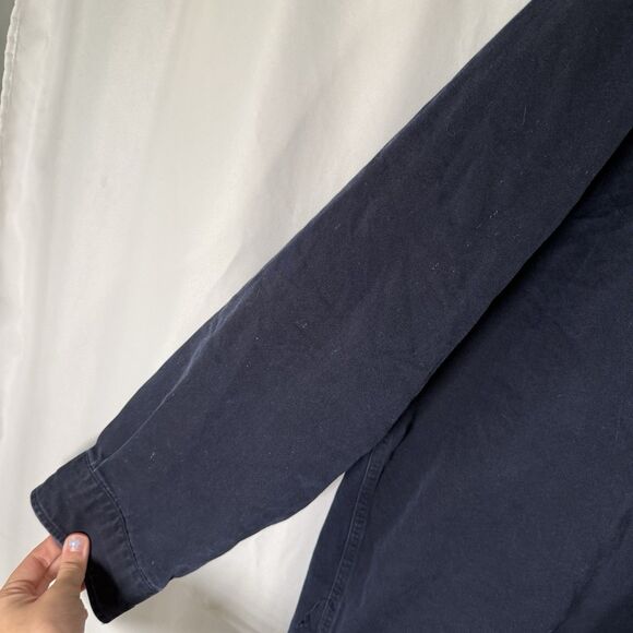 Carhartt Denim Jacket Men's 2XL Blue Button Up Long Sleeve 100% Cotton - Picture 5 of 14